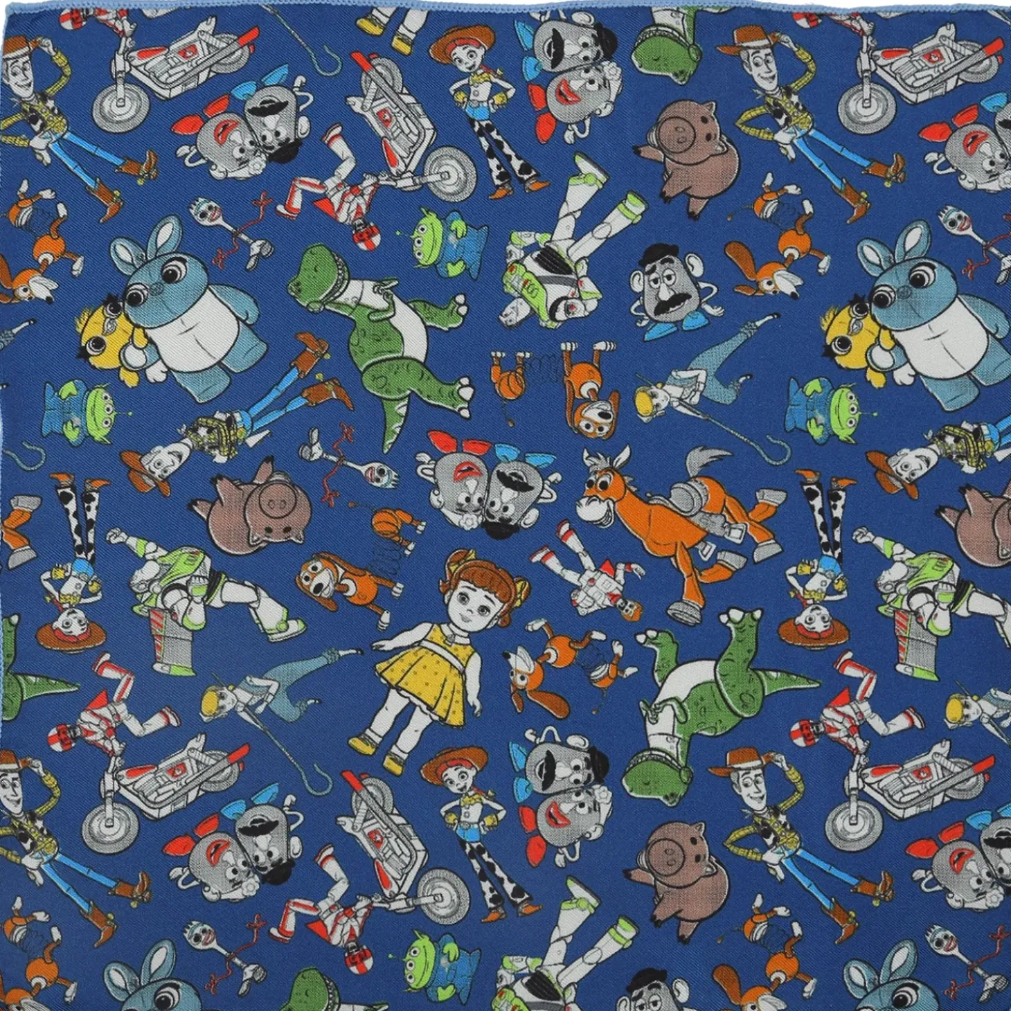 Disney Toy Story 4 Characters Blue Boy's Pocket Square