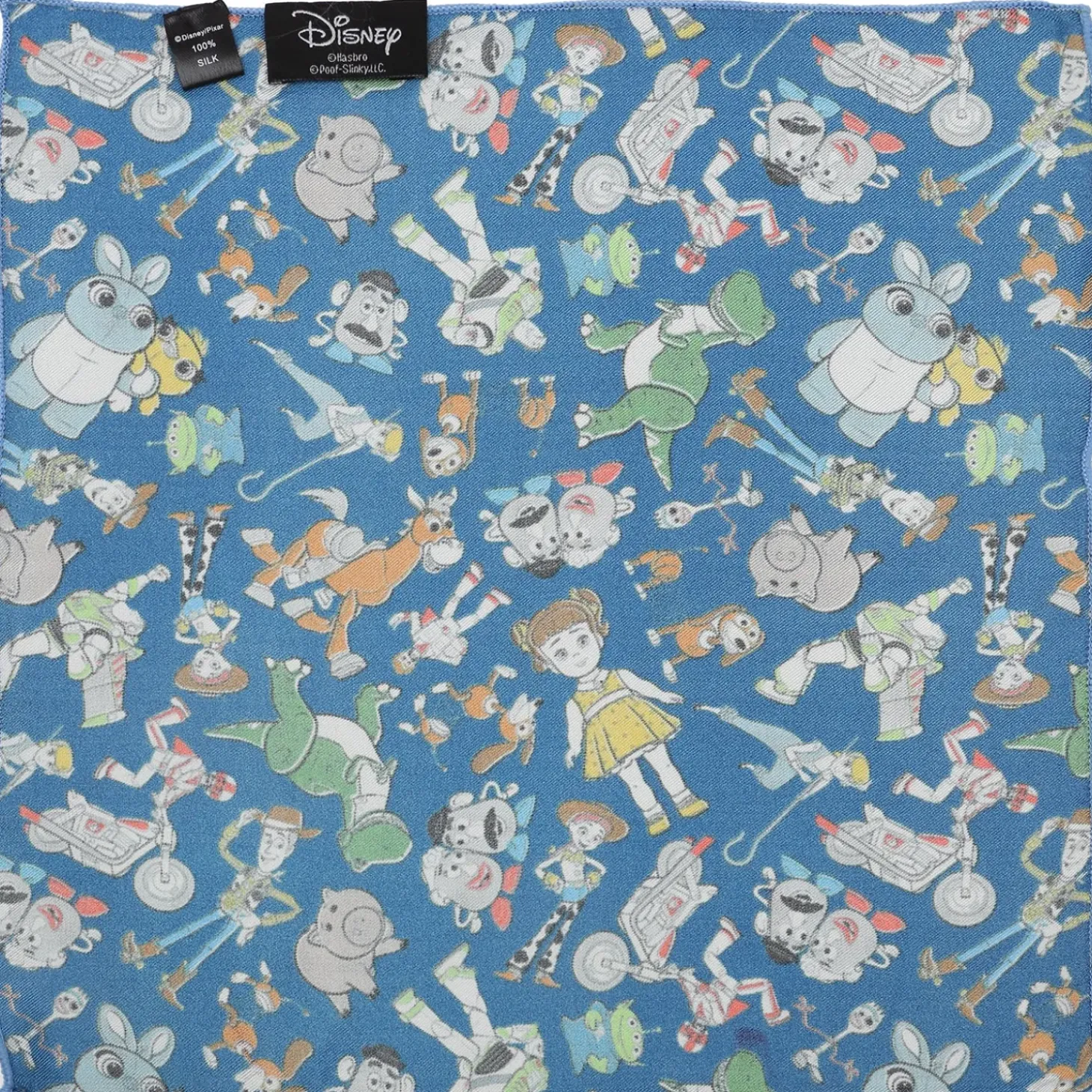 Disney Toy Story 4 Characters Blue Boy's Pocket Square