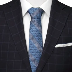 Disney Toy Story Icon Herringbone Stripe Blue Men's Tie