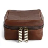 Moore & Giles TRAVEL POUCH LARGE SEVEN HILLS CHOCOLATE