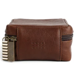 Moore & Giles TRAVEL POUCH LARGE SEVEN HILLS CHOCOLATE
