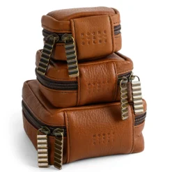 Moore & Giles TRAVEL POUCH LARGE SEVEN HILLS UMBER
