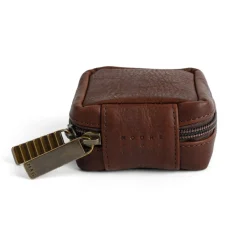 Moore & Giles TRAVEL POUCH SMALL SEVEN HILLS CHOCOLATE