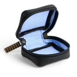 Moore & Giles TRAVEL POUCH SMALL SEVEN HILLS BLACK