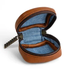 Moore & Giles TRAVEL POUCH SMALL SEVEN HILLS UMBER
