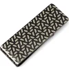 Ox and Bull Trading Co. Treaded Geometric Stainless Steel Gunmetal Engravable Money Clip