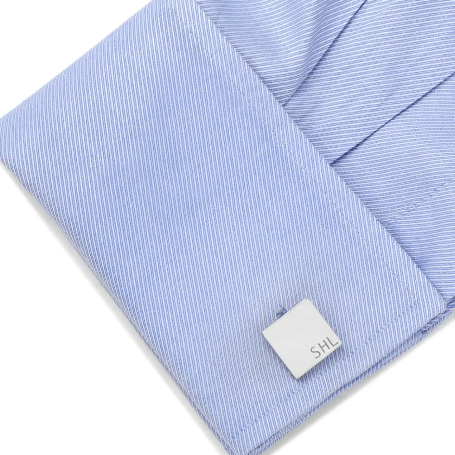 Ox and Bull Trading Co. Typewriter Wedding Day Engravable Square Cufflinks