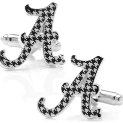 NCAA University of Alabama Houndstooth Cufflinks