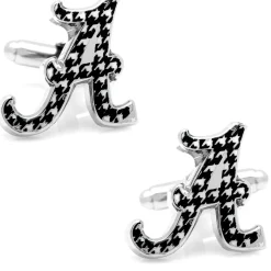 NCAA University of Alabama Houndstooth Cufflinks