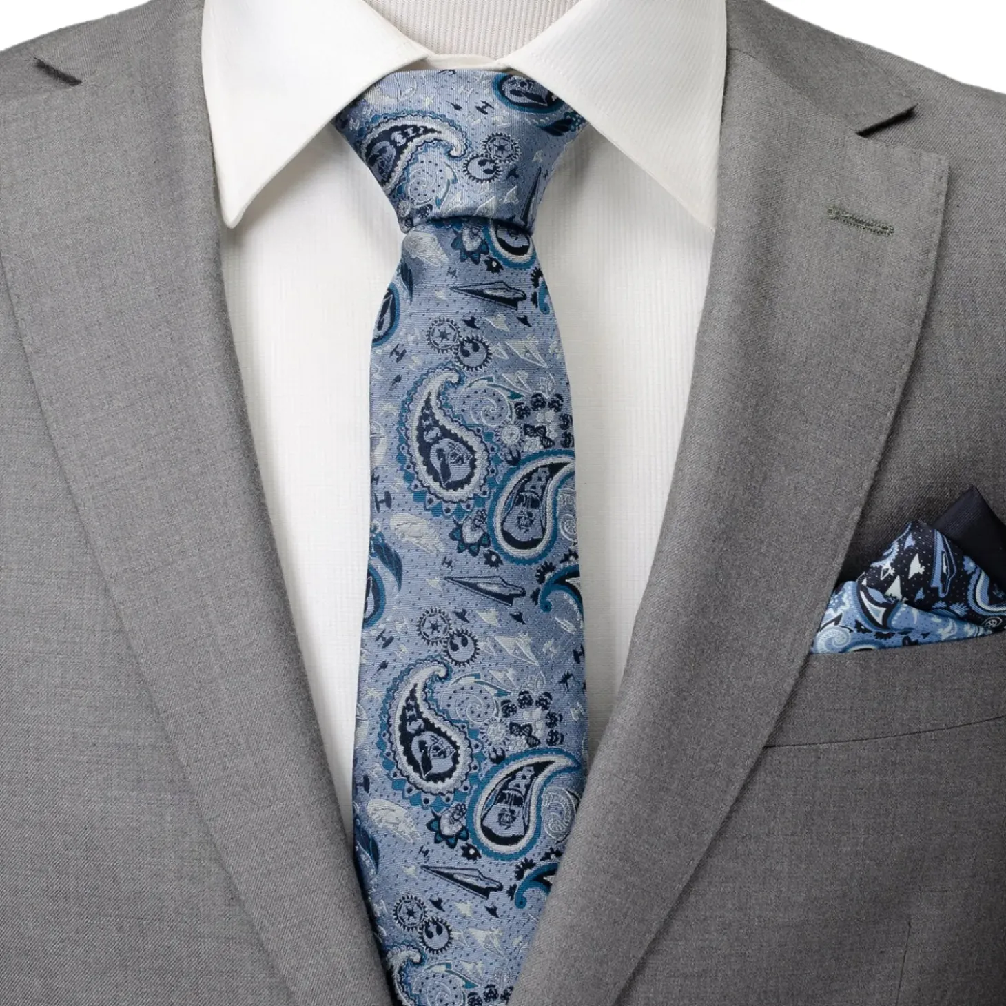 Star Wars Vader Blue Tonal Paisley Men's Tie