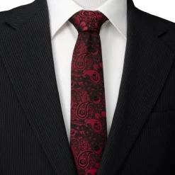 Star Wars Vader Paisley Black and Red Men's Tie