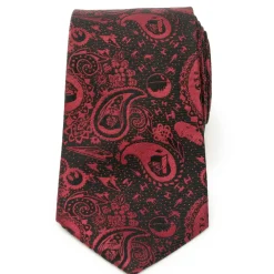 Star Wars Vader Paisley Black and Red Men's Tie