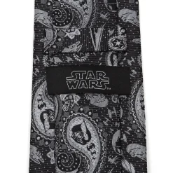 Star Wars Vader Paisley Black and White Men's Tie