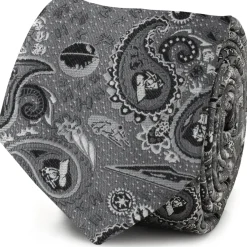 Star Wars Vader Paisley Gray Men's Tie