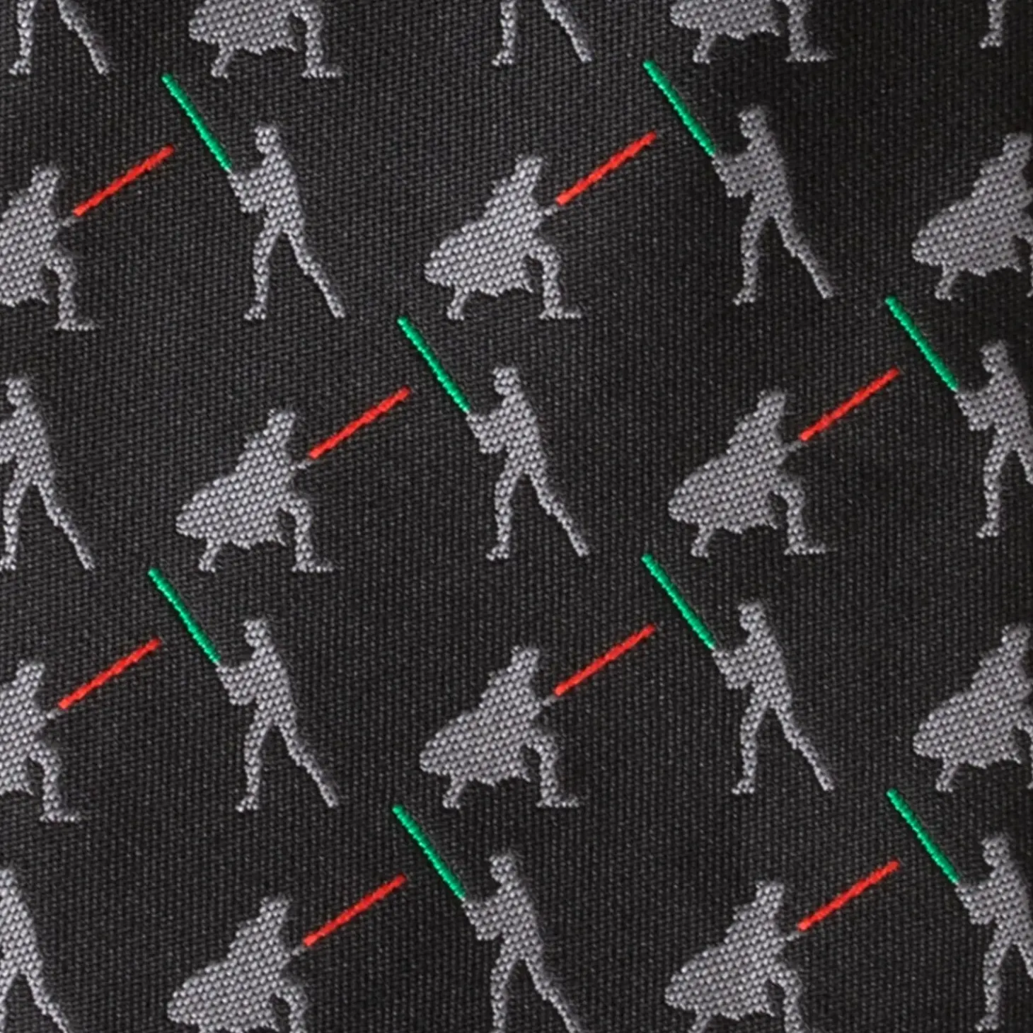 Star Wars Vader v. Luke Battle Lightsaber Black Mens Tie