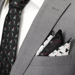 Star Wars Vader vs Skywalker Lightsaber Pocket Square