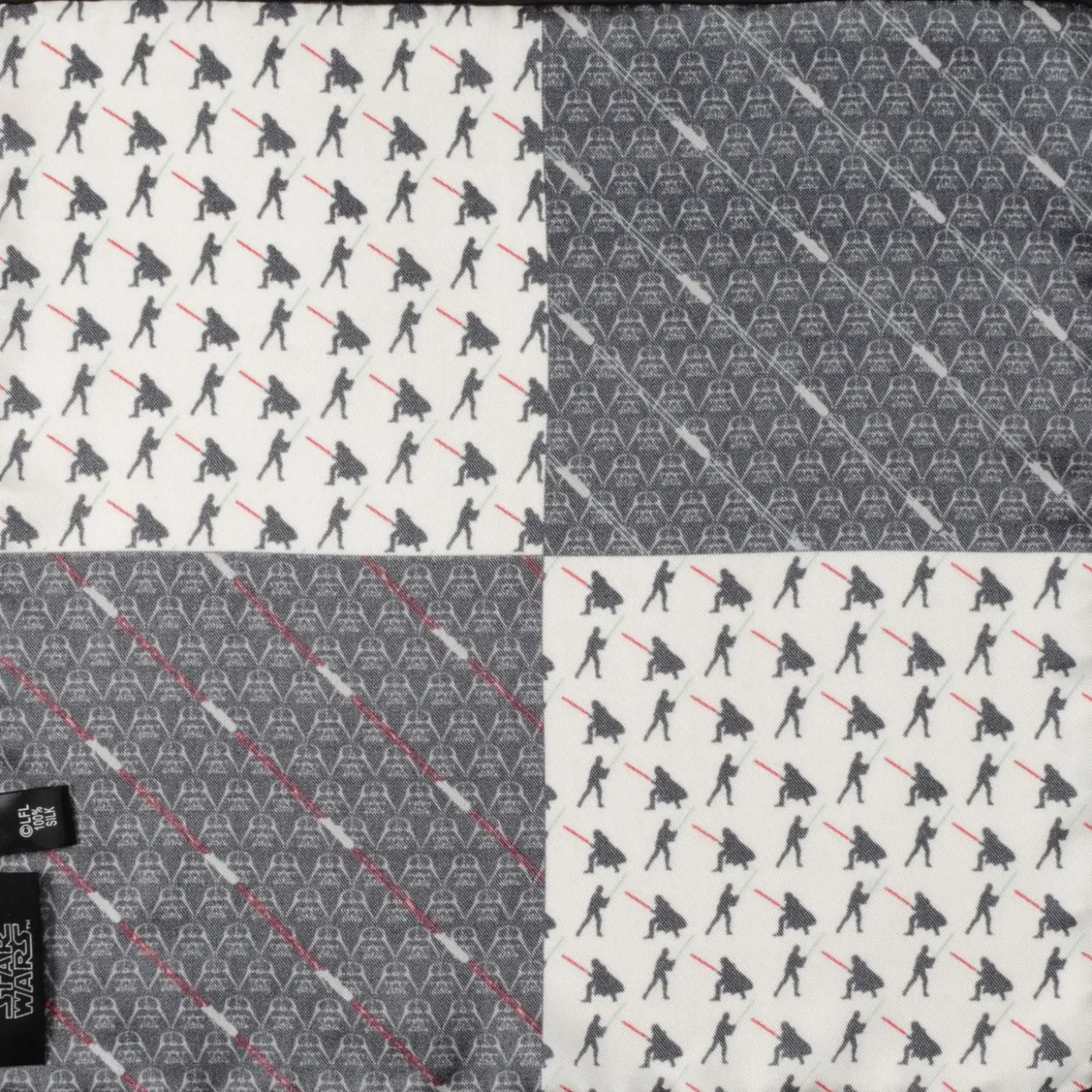 Star Wars Vader vs Skywalker Lightsaber Pocket Square