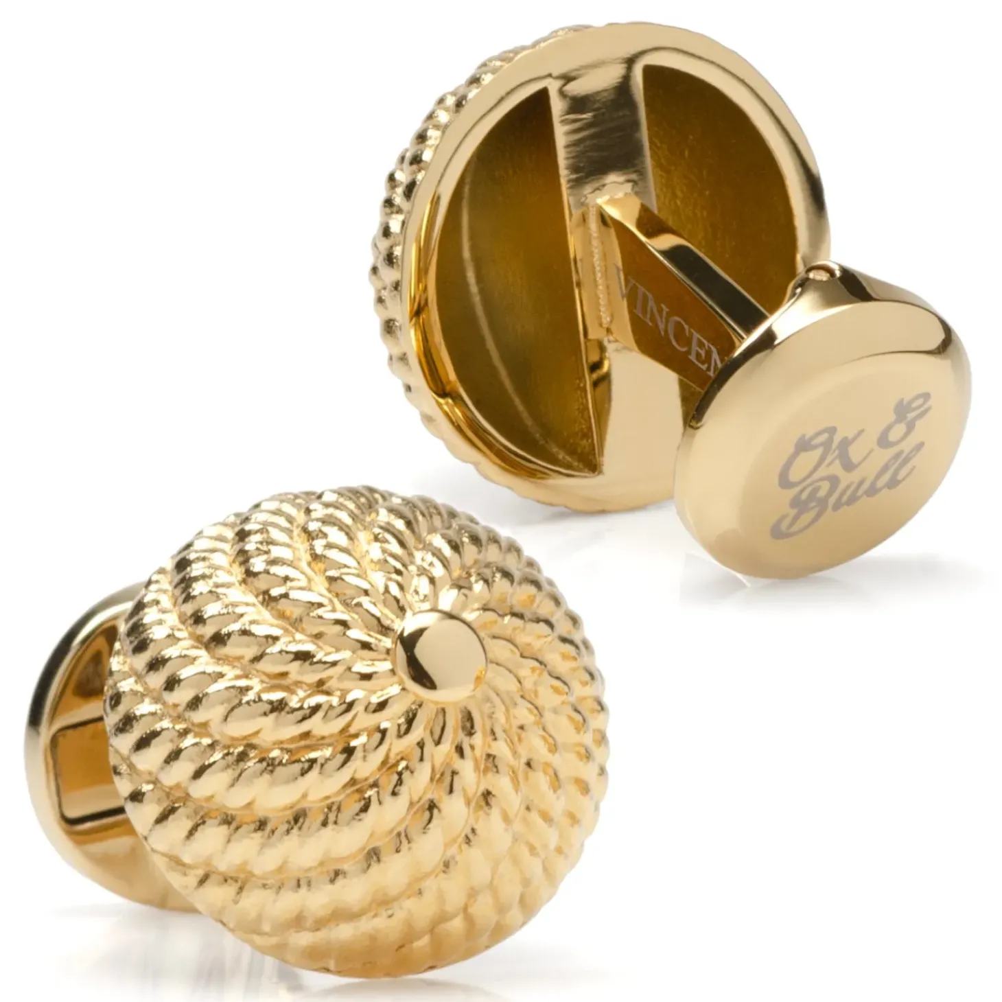 Ox and Bull Trading Co. VDP 3D Colony Gold Stainless Stud Set