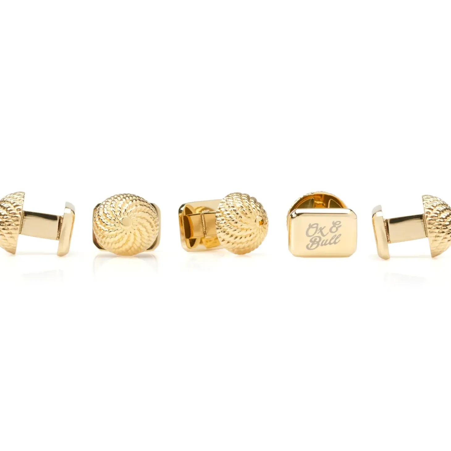 Ox and Bull Trading Co. VDP 3D Colony Gold Stainless Studs