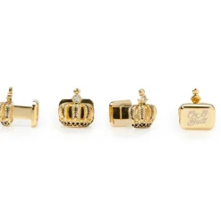 Ox and Bull Trading Co. VDP 3D Crown Royal Gold Stainless Studs
