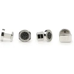 Ox and Bull Trading Co. VDP White & Black Pave Crystals Studs