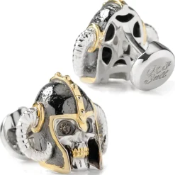 Ox and Bull Trading Co. Viking Helmet 3D Cufflink