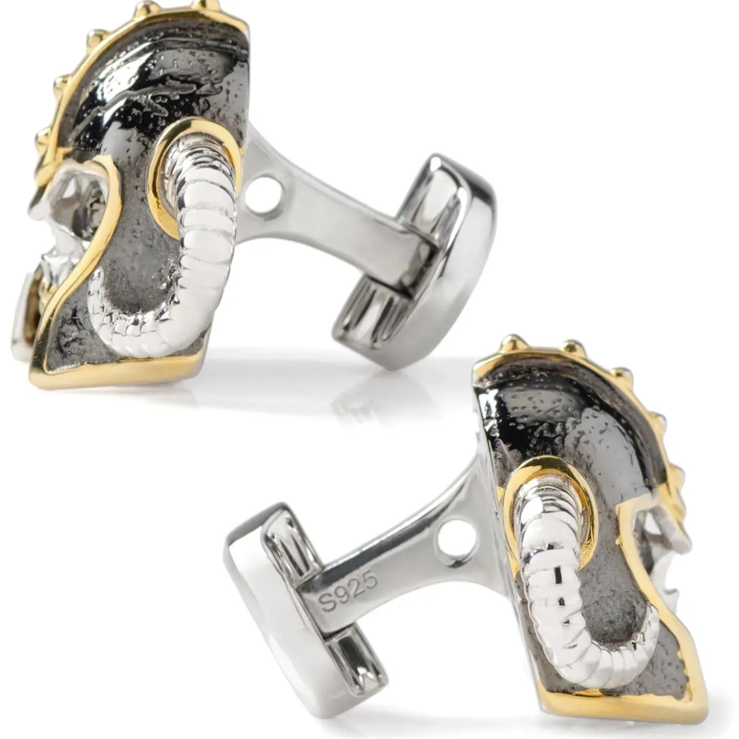 Ox and Bull Trading Co. Viking Helmet 3D Cufflink
