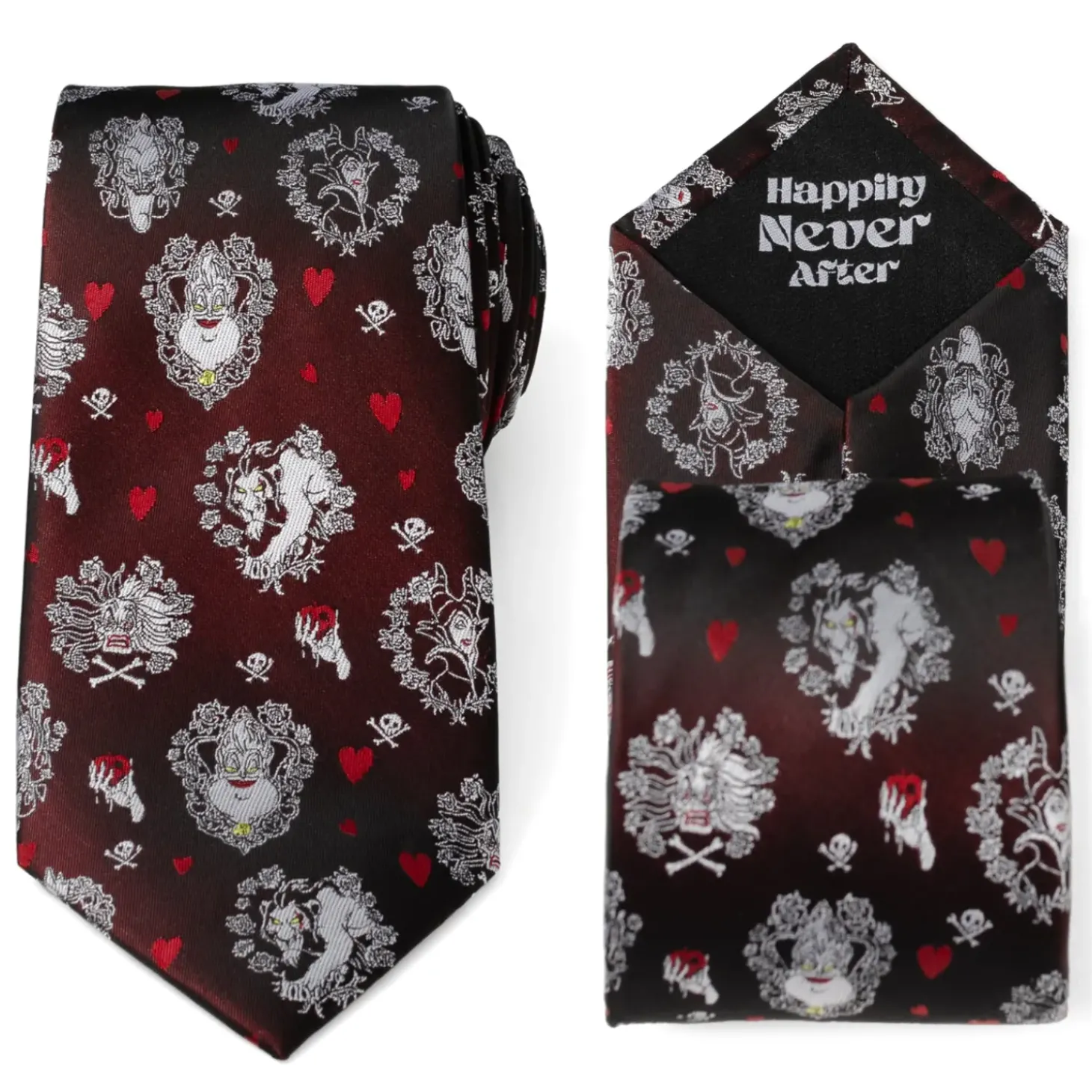 Disney Villains "Happily Never After "Black Men's Tie