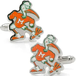 NCAA Vintage University of Miami Hurricanes Cufflinks