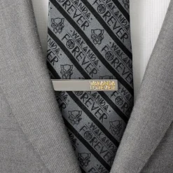 Marvel Wakanda Forever Gunmetal Gold Tie Clip