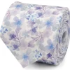 Ox and Bull Trading Co. Watercolor Lavender Mix Print Silk Men's Tie