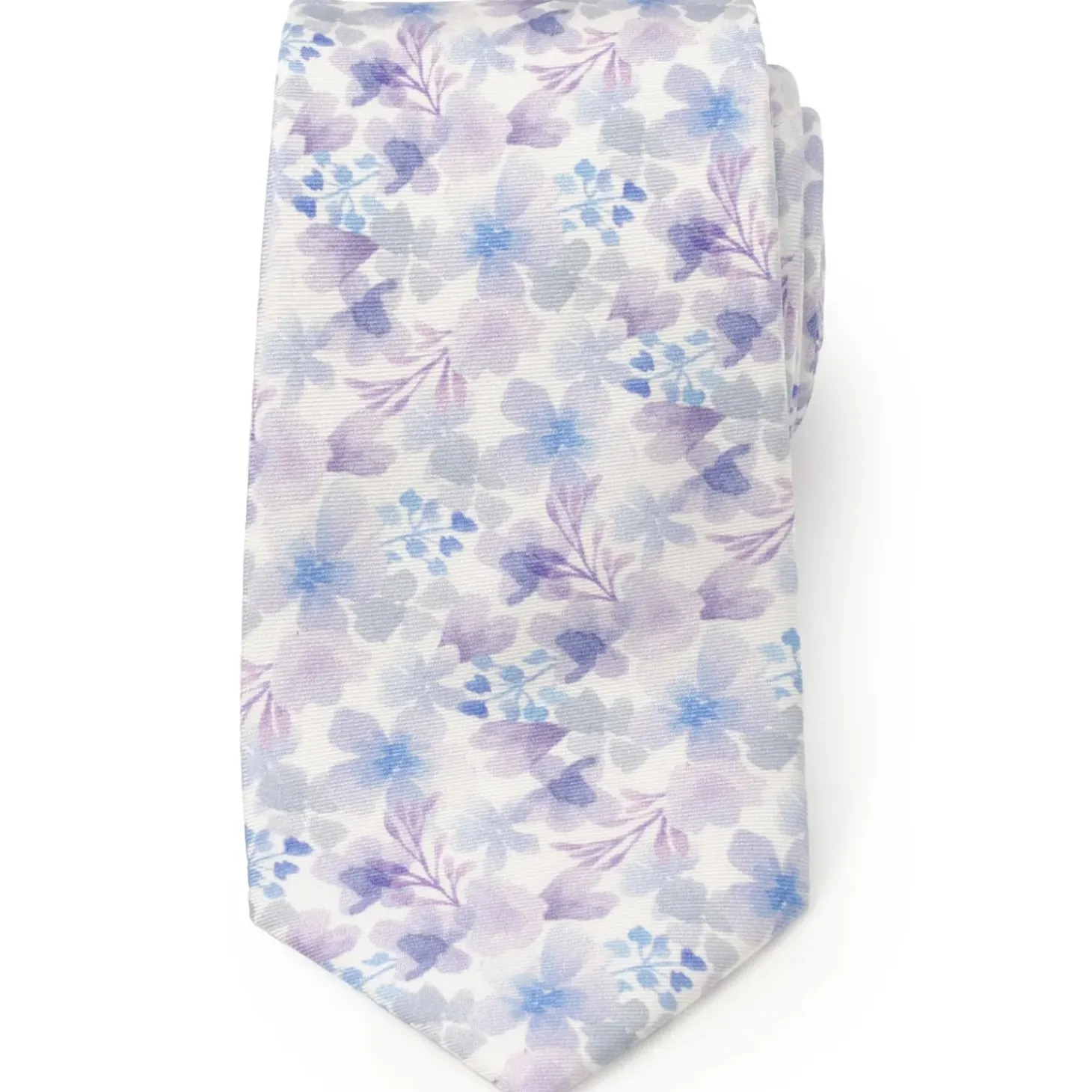 Ox and Bull Trading Co. Watercolor Lavender Mix Print Silk Men's Tie