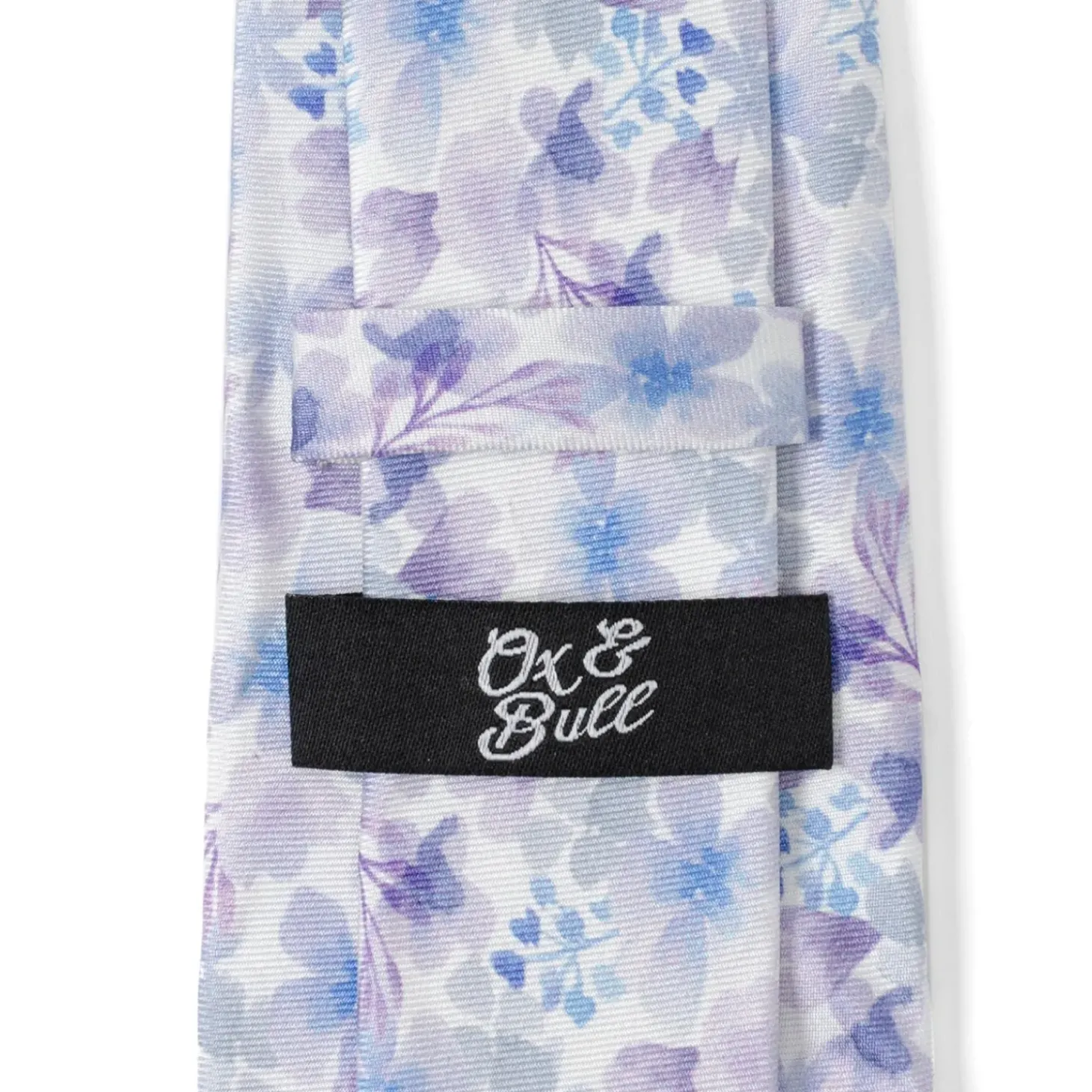 Ox and Bull Trading Co. Watercolor Lavender Mix Print Silk Men's Tie