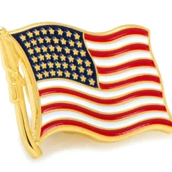 Cufflinks, Inc. Waving American Flag Lapel Pin