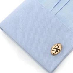 DC Comics Wayne Monogram Gold Cufflinks