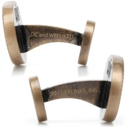DC Comics Wayne Monogram Gold Cufflinks