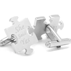 Cufflinks, Inc. Wedding Puzzle Pieces Cufflinks Pair