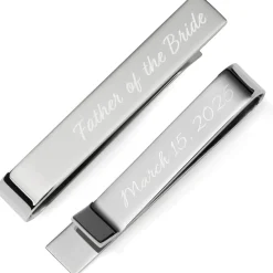 Ox and Bull Trading Co. Wedding Title Engravable Tie Bar