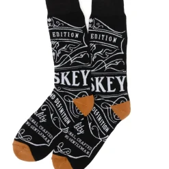 Cufflinks, Inc. Whiskey Original Black Men's Socks