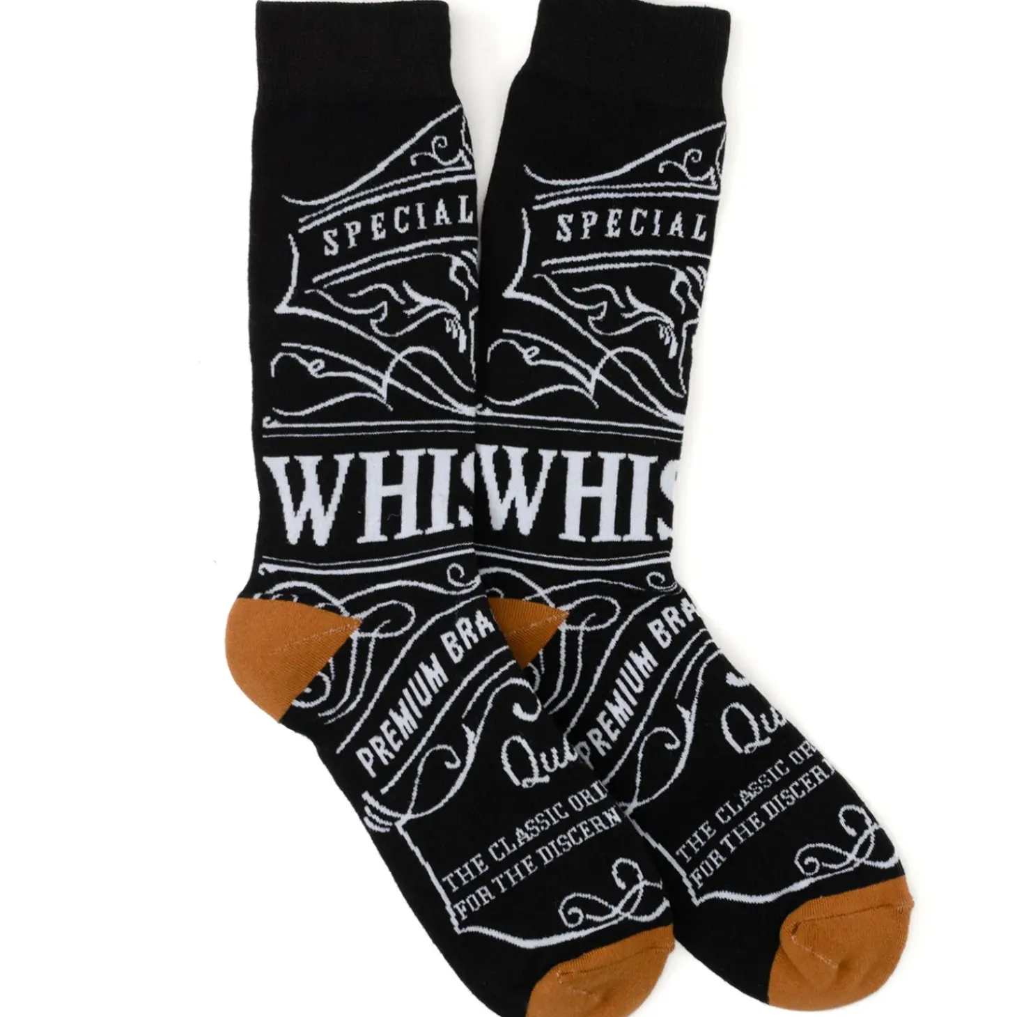 Cufflinks, Inc. Whiskey Original Black Men's Socks