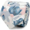 Ox and Bull Trading Co. White Floral Patterned Printed Men's Tie