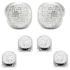 Ox and Bull Trading Co. White Pave Crystal Stud Set