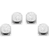 Ox and Bull Trading Co. White Pave Crystal Studs