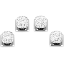Ox and Bull Trading Co. White Pave Crystal Studs