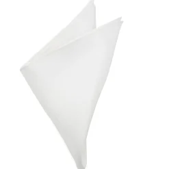 Ox and Bull Trading Co. White Silk Pocket Square