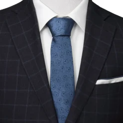 Disney Winnie The Pooh Blue Tonal Men's Tie