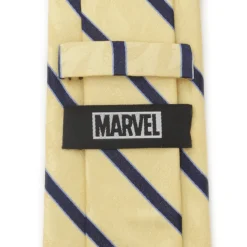 Marvel Wolverine Mask Yellow and Navy Silk Men's Tie