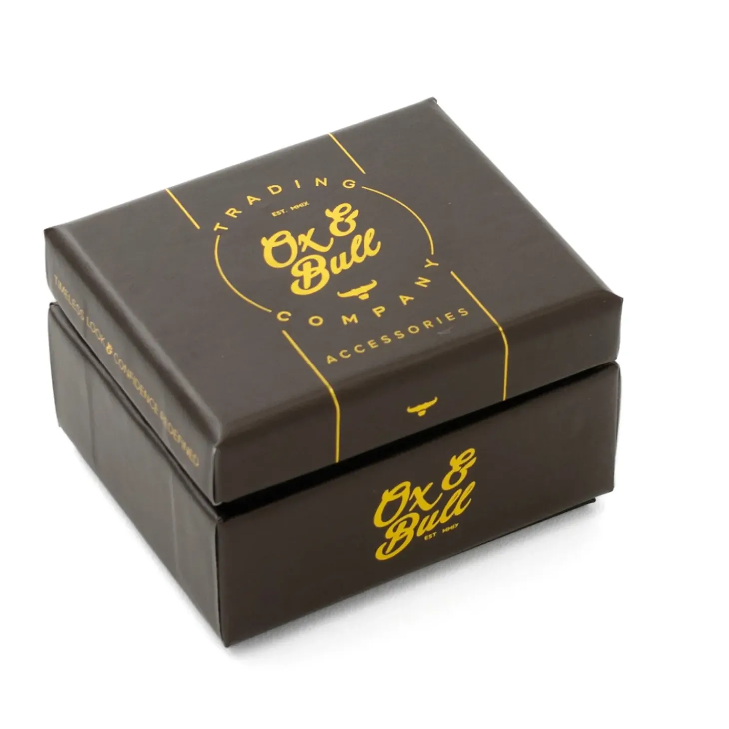 Ox and Bull Trading Co. Woven Metal Silver Cufflinks