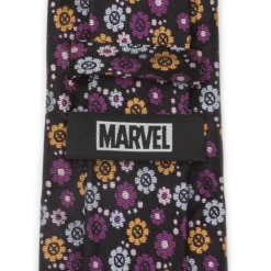 Marvel X-Men Floral Charcoal Men's Tie