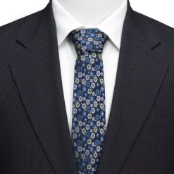 Marvel X-Men Floral Navy Men's Tie